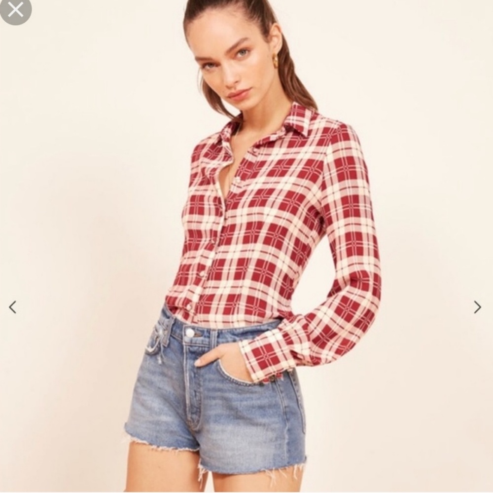 NWT Reformation Melany Blouse